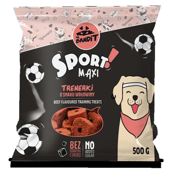MR. BANDIT Sport Maxi Trainers with beef flavor - dog treat - 500 g
