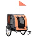 Miniatyrbild 1 av 2: Cykelvagn för djur orange och grå