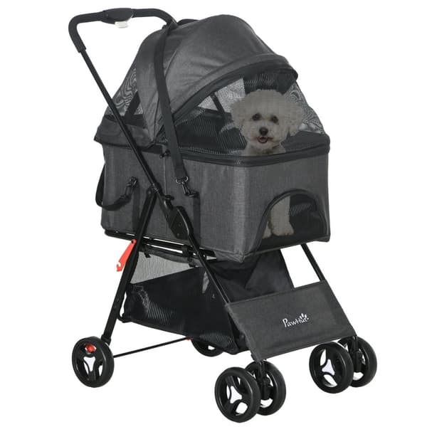 Rootz 3 -i -1 Dog klapvogn - Pet Carrier - Folding Transport - Komfortpude - 76 cm x 51 cm x 100 cm