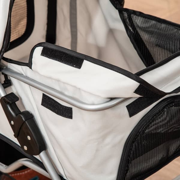 Rootz Dog Buggy klapvogn - Pet Carrier - Foldbar kæledyrstransport - Vandtæt Oxford Fabric - 75L X 46W X 94H CM