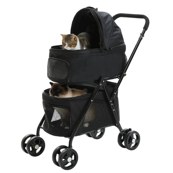 Pet Barnevogn, Letvægts, Nem Sammenfoldning med Én Hånd,ABX0044BK, L