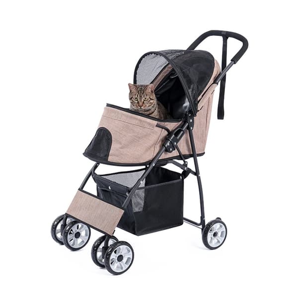 Husdjurvagn, Fällbar Design, Andningsbart Nät,ABX0027KK, L