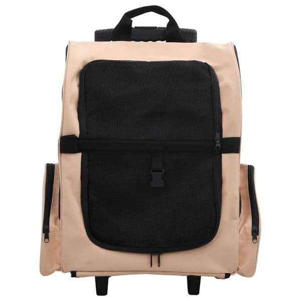 Hopfällbar djurvagn beige