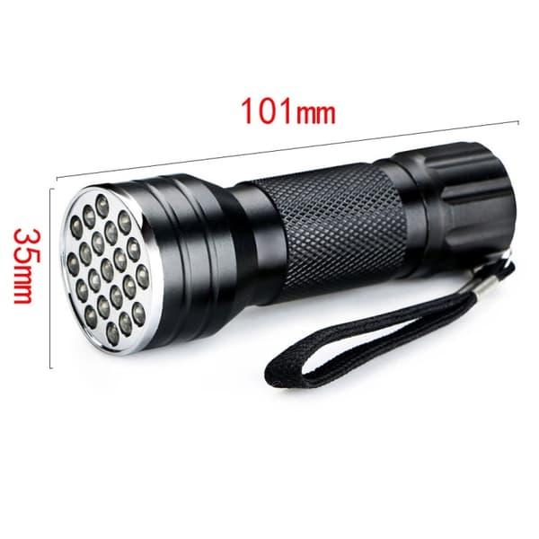 UV 21 LED 395NM Ultra Violet taskulamppu - havaitsee koiran virtsan