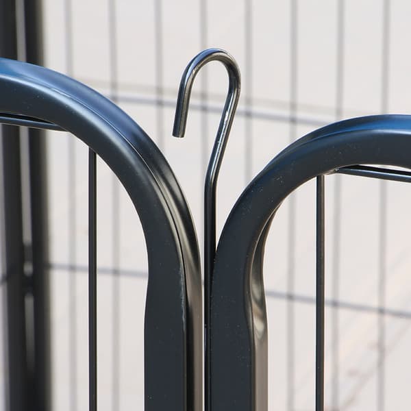 Hundhage i metall 80x60cm 8 Delar