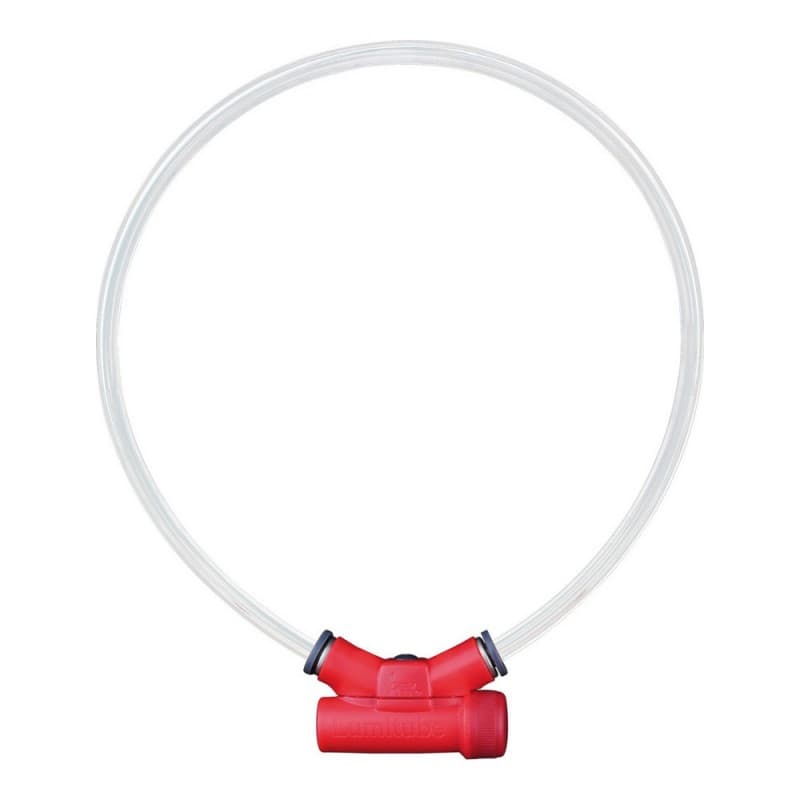 Hundhalsband Red Dingo Lysande varningslampa Röd Storlek S/M (15-50 cm)