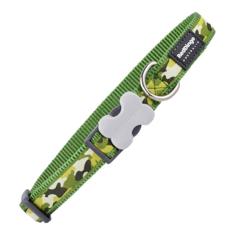 Hundhalsband Red Dingo Style Kamouflage (1,2 x 20-32 cm)