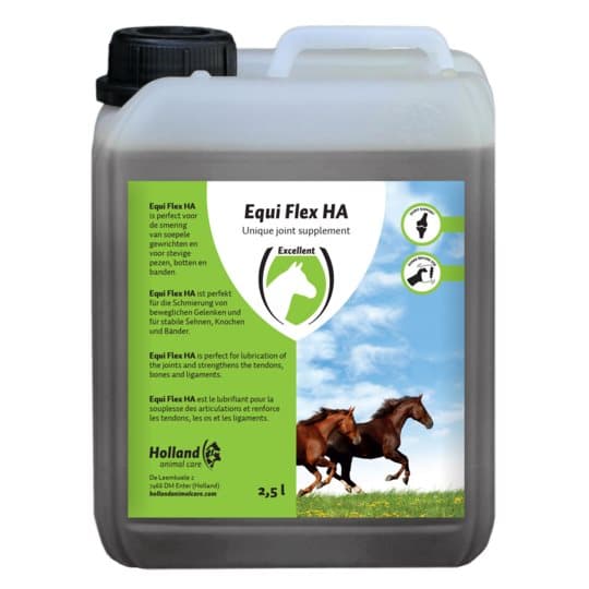 Equi Flex HA Liquid - perfekt til smøring af fleksible led og til stærke sener, knogler og ledbånd!
