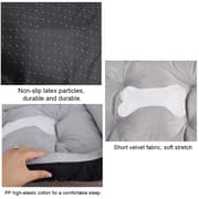Dog Bone Pattern Big Soft Warm Kennel Pet Dog Cat Mat Blanket, with Blanket Size: XS, 50×40×15cm (Grey White)