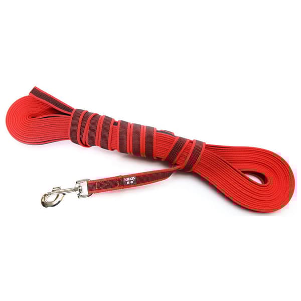 Julius K-9 Gummieret Snor 20 Mm Rød 20 mm x 10 m
