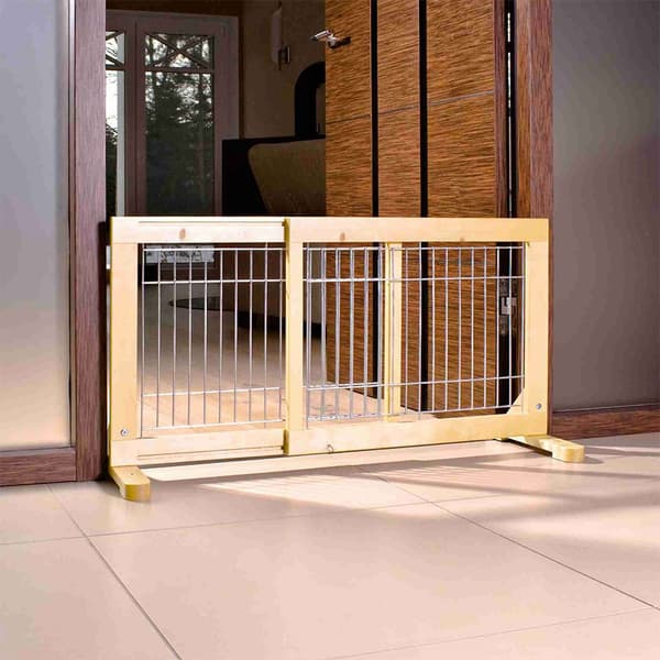 Trixie Utdragbar Hundbarriär Guld 65-108 x 50 cm