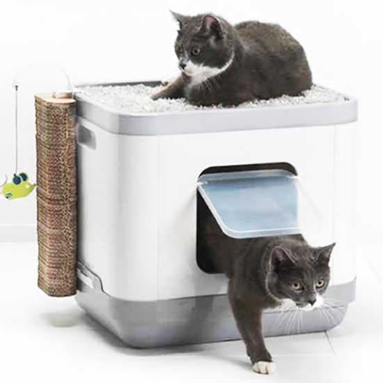Mp Skrapkudde Cat House Catconcept Vit