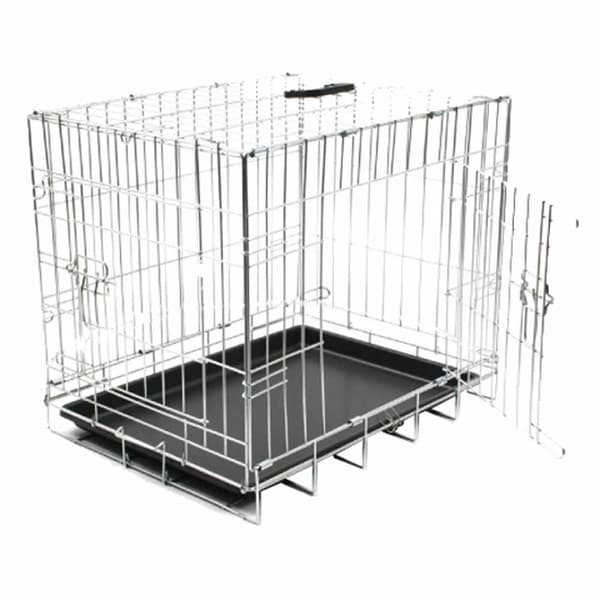 Duvo+ Metallisk Hundbur L 1 Door Silver