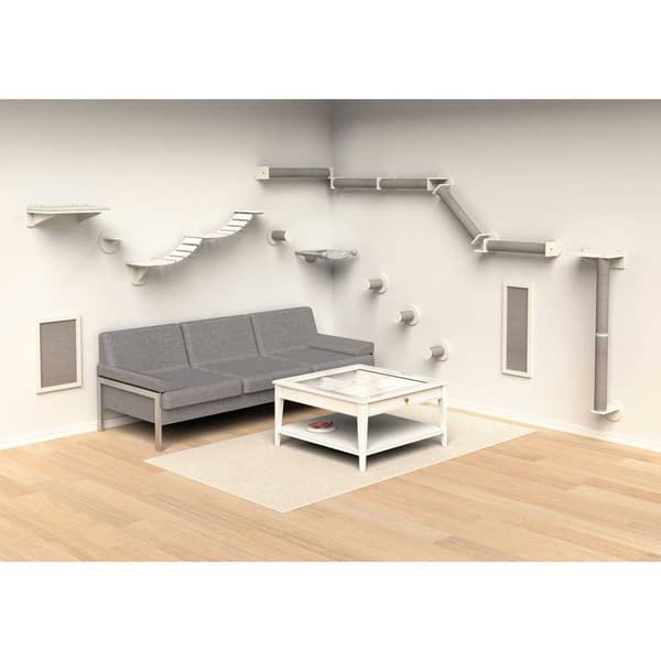 Trixie Seinä Set 2 Hopeinen 195 × 78 cm
