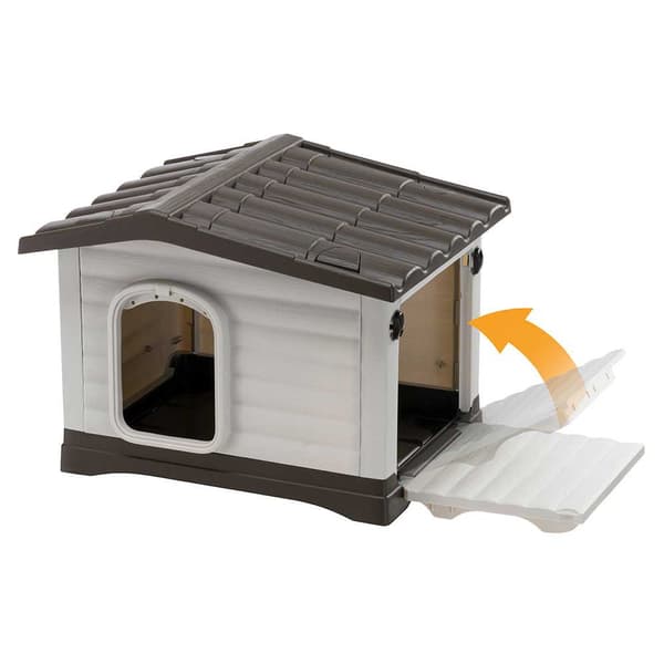 Ferplast Harpiks Kennel Dogvilla 60 58x48x44 Cm Grå