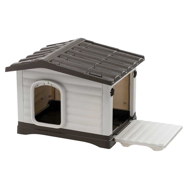 Ferplast Harpiks Kennel Dogvilla 60 58x48x44 Cm Grå