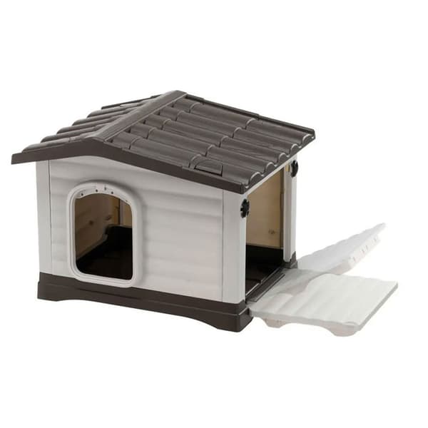 Ferplast Harpiks Kennel Dogvilla 60 58x48x44 Cm Grå