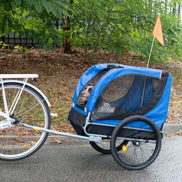 Peräkärry polkupyörään lemmikkieläimille