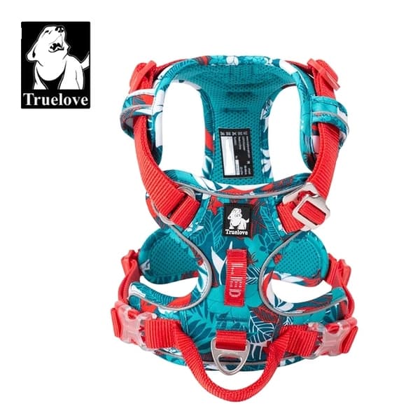 Hundesele, camouflage design, reflekterende nylon, Camouflage Blå, XL