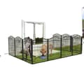 Miniatyrbillede 1 af 5: Hundegård, Heavy Duty Metal, Foldbar, Indendørs og udendørs, sort