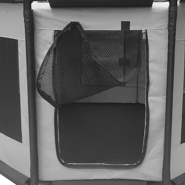 Sammenklappelig transportabel hundegård 110x62cm