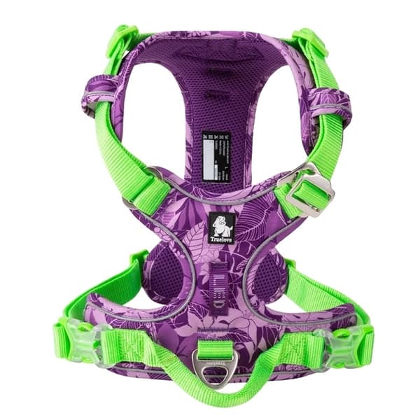 Hundesele, Flugtsikker, Reflekterende, LILLA, L PURPLE 3