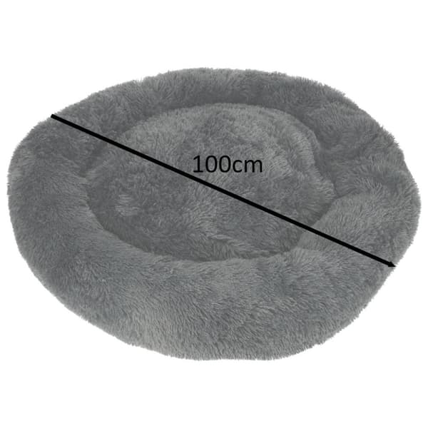 Hundeseng, katteseng, kravlegård, 100 cm, mørkegrå