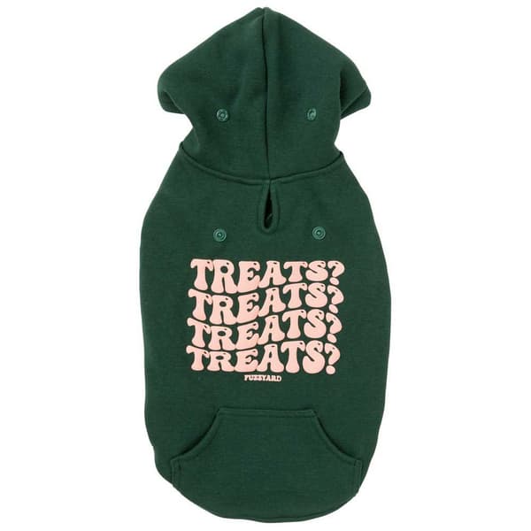 Fuzzyard Hunde Sweatshirt Hættetrøje Treats Grøn 6
