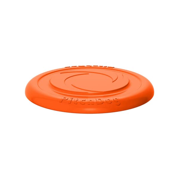 Frisbee til hunde 24 cm i blødt og slidstærkt materiale - Orange