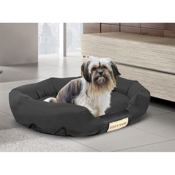 VANDTÆT HUNDESENG MED NAVN 130x105