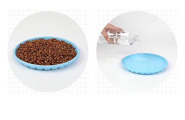 FRISBEE KOIRA LELU RUOKAKULLO VESI 2in1 SININEN