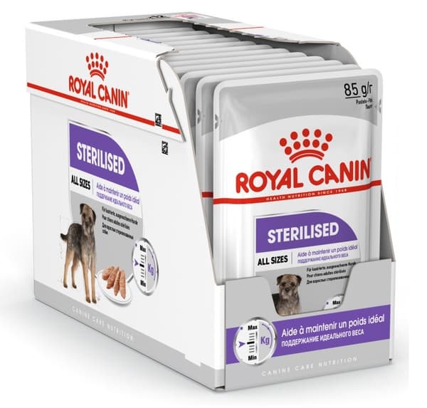 ROYAL CANIN CCN Sterilized Loaf - märkäruoka aikuisille koirille - 12x85 g