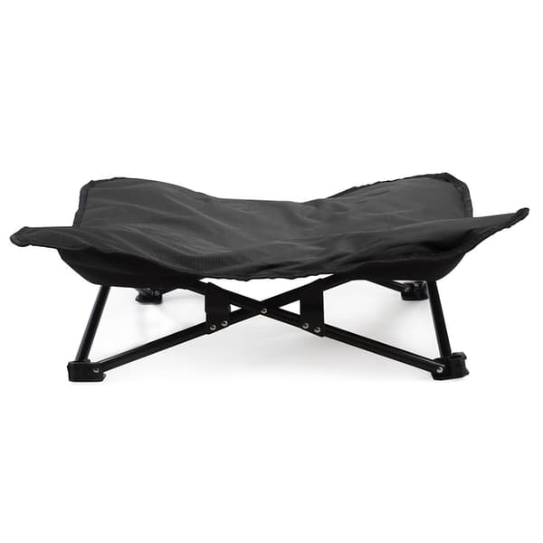 Hopfällbar upphöjd husdjurssäng med vattentålig PVC-beläggning, 70x70 cm