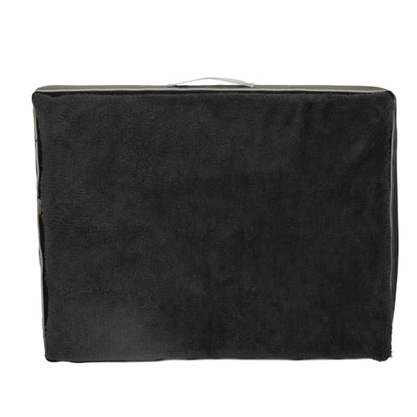Hundeseng, katteseng, ortopædisk pude, 90 x 70 x 10 cm, grå