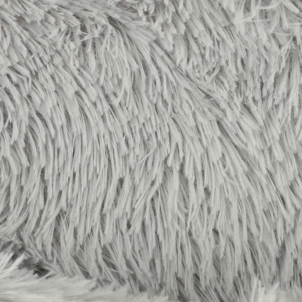 Hundeseng, plyspude, 60 cm, lysegrå