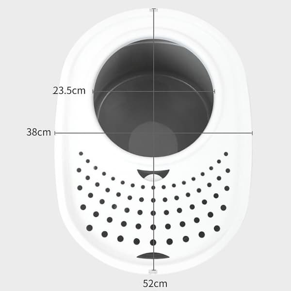 Hygienisk Kattedo med Toppåpning