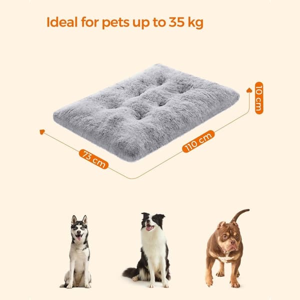 Hundeseng - Downy Dog Pushion - Lysegrå