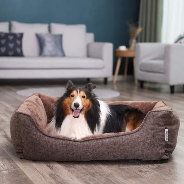 Hundekurv - vaskbar - 110 cm - brun