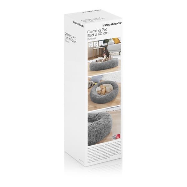 Innovagoods Lemmikkieläinsänky Anti Stress Bepess 60 Cm Harmaa