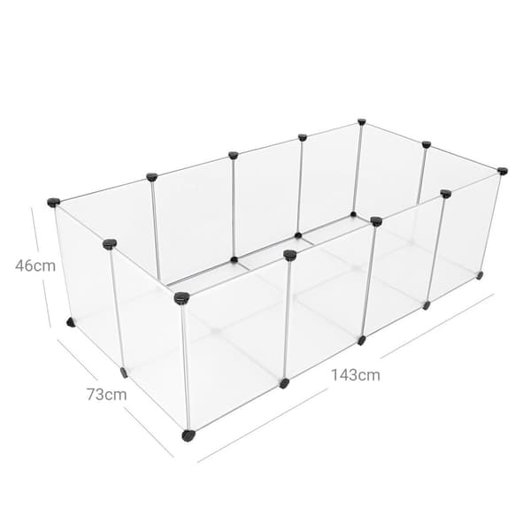 Lekhage för djur 143x73x46 cm – säker och rymlig inhägnad