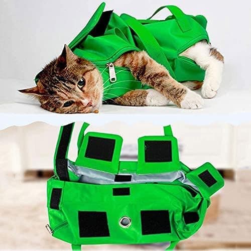 Foldbar, Multi-Size, Multifunktionel Pet Taske - Sort, Grøn