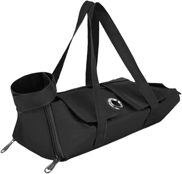 Foldbar, Multi-Size, Multifunktionel Pet Taske - Sort, Grøn
