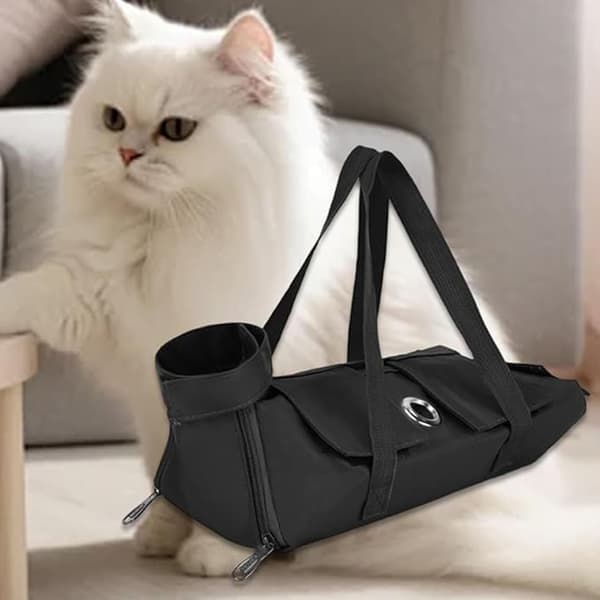 Foldbar, Multi-Size, Multifunktionel Pet Taske - Sort, Grøn
