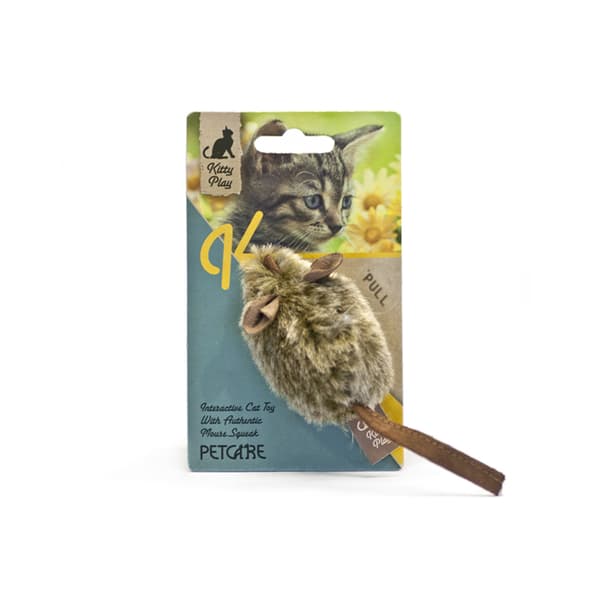Kattleksak Kitty Play Mouse Hunter - interaktiv mus med pipelyd