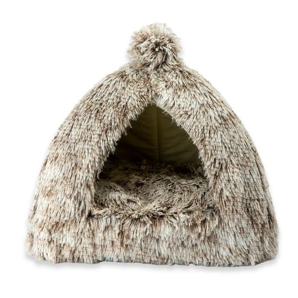 Kattekurv Kitty Play Igloo 40 cm - Brun