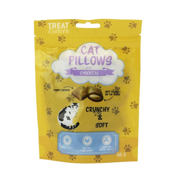 Kattegodbidder med kylling - Treateaters Cat Pillows 60 g
