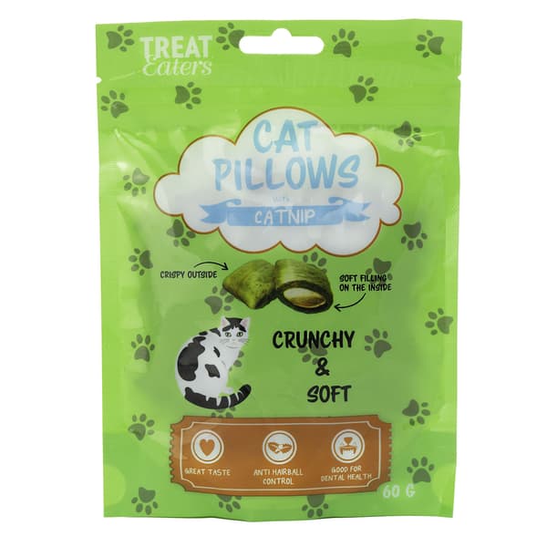 Kattegodbidder med kattemynte - Treateaters Cat Pillows 60 g
