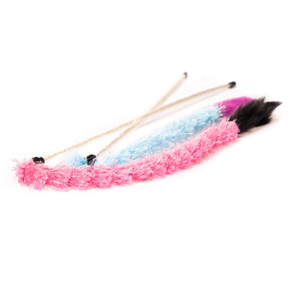 Kitty Play kattelegetøj med fjer - Pink