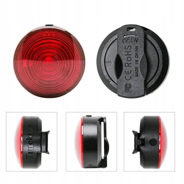 Truelove LED-selelampe PREMIUM rød, lys, lommelygte