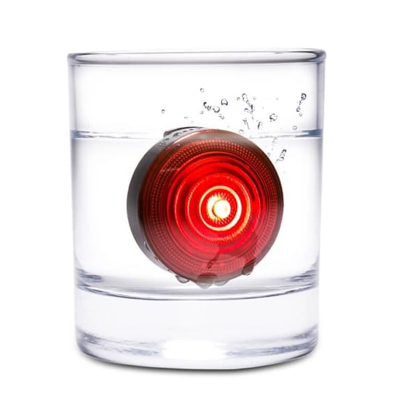 Truelove LED-selelampe PREMIUM rød, lys, lommelygte